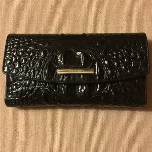 Brahmin Checkbook Wallet - Black - lightly used